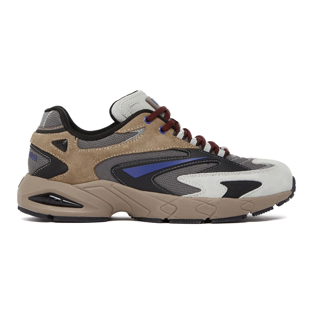D.a.t.e. Men's Gray Sneakers, 8 Uk, Running Trainers With Suede And Tpu Inserts