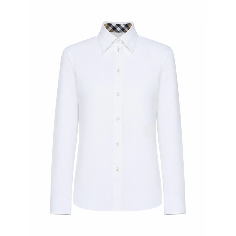 Burberry Women's White Cotton Poplin Shirt - Shirts - Xs - Blouses & Shirts