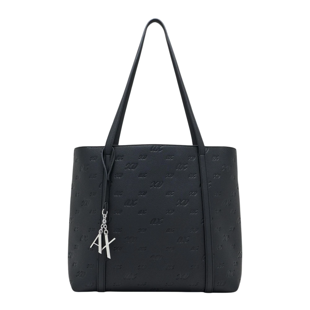 Armani Exchange , Shopping Bags, Female, Black, One Size, Shopper Bag