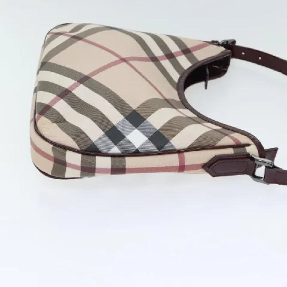 Burberry Vintage Pre-owned Leather handbags Beige Dames