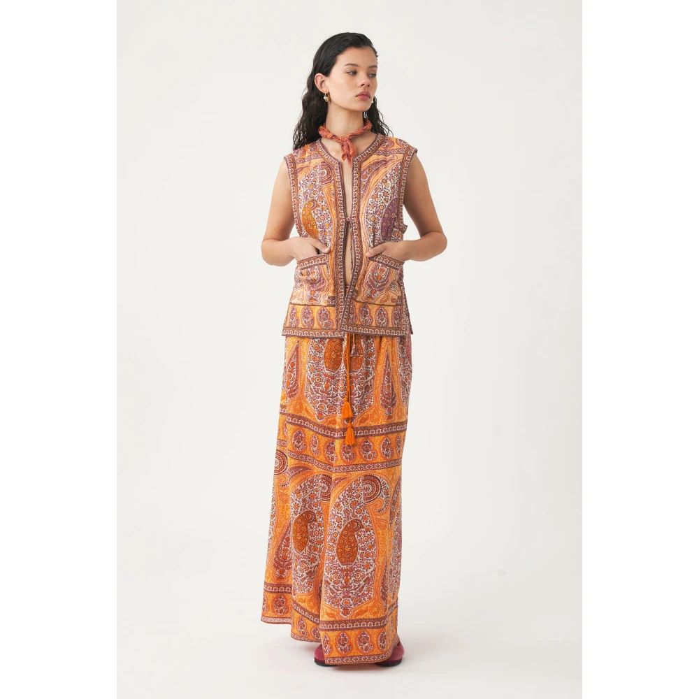 Antik batik Print maxi rok Tajar Multicolor Dames