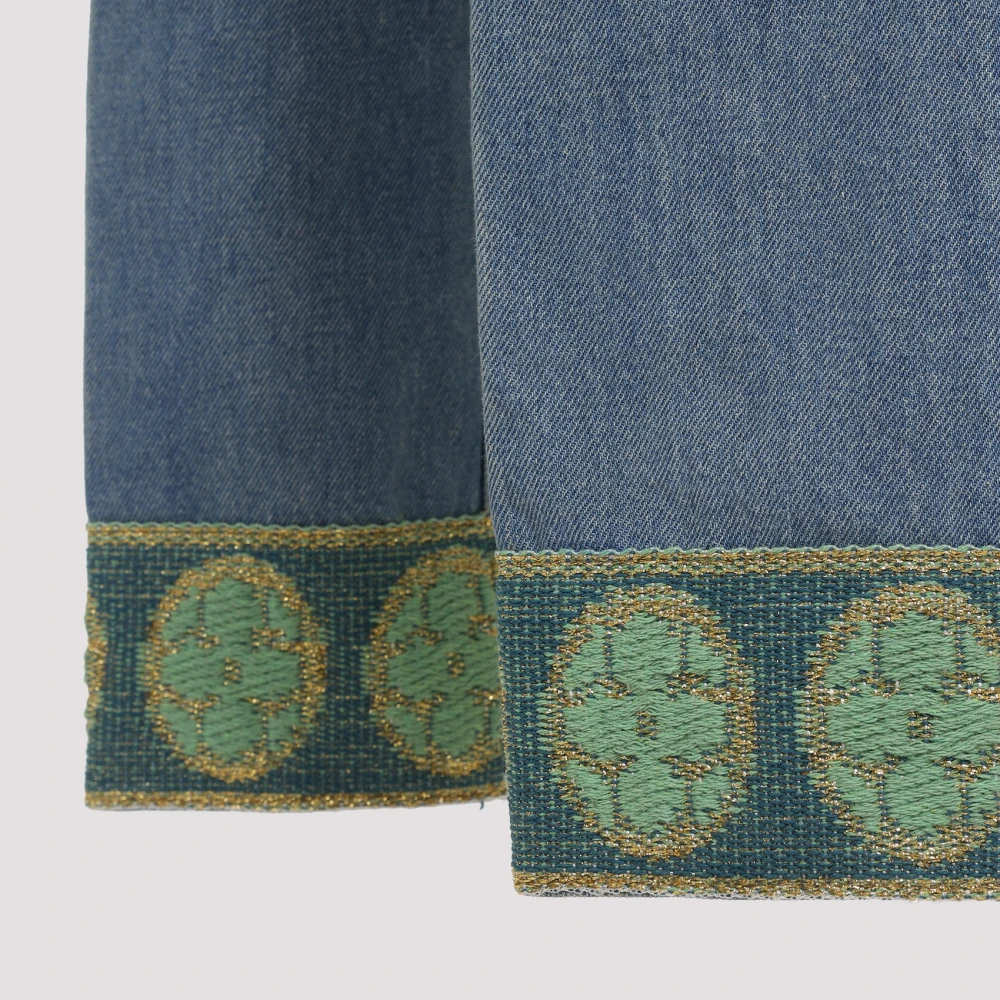 Valentino Blauwe Denim Broek Blue Dames