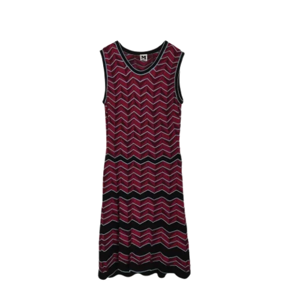 Missoni Pre-owned Cotton dresses Red Dames