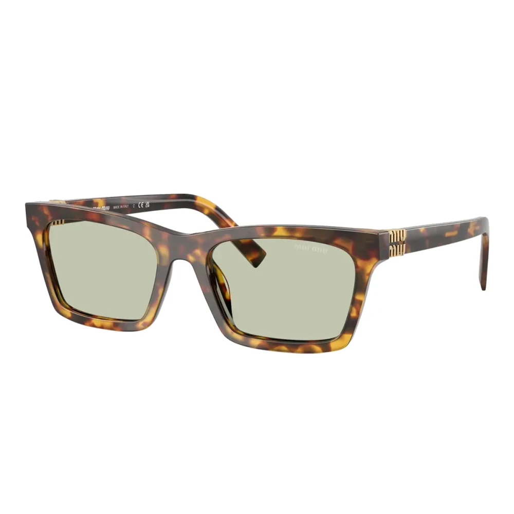Miu Miu Women's Brown Sunglasses, 55 Mm, Havana Sunglasses With Light Green Lenses
