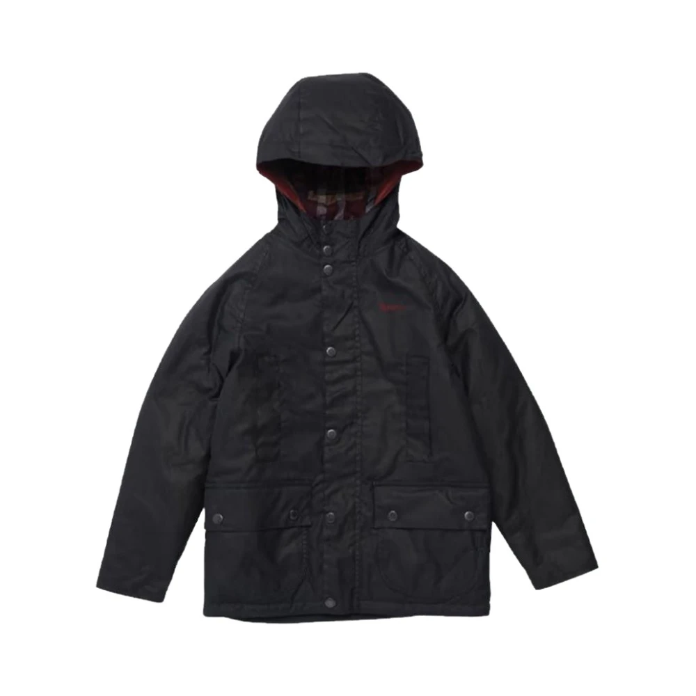 Barbour Huvjacka Beaufort Vaxad Bomull Blue, Pojke