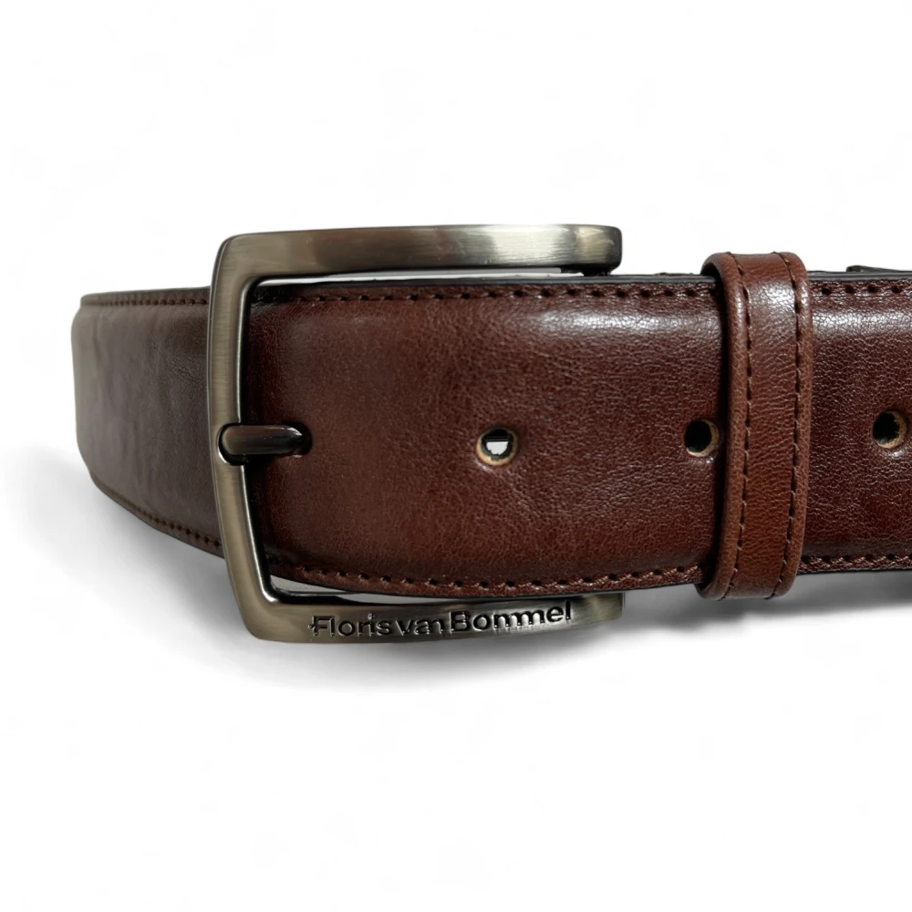 Van Bommel Floris Heren Leren Riem Bruin Cognac Brown Heren