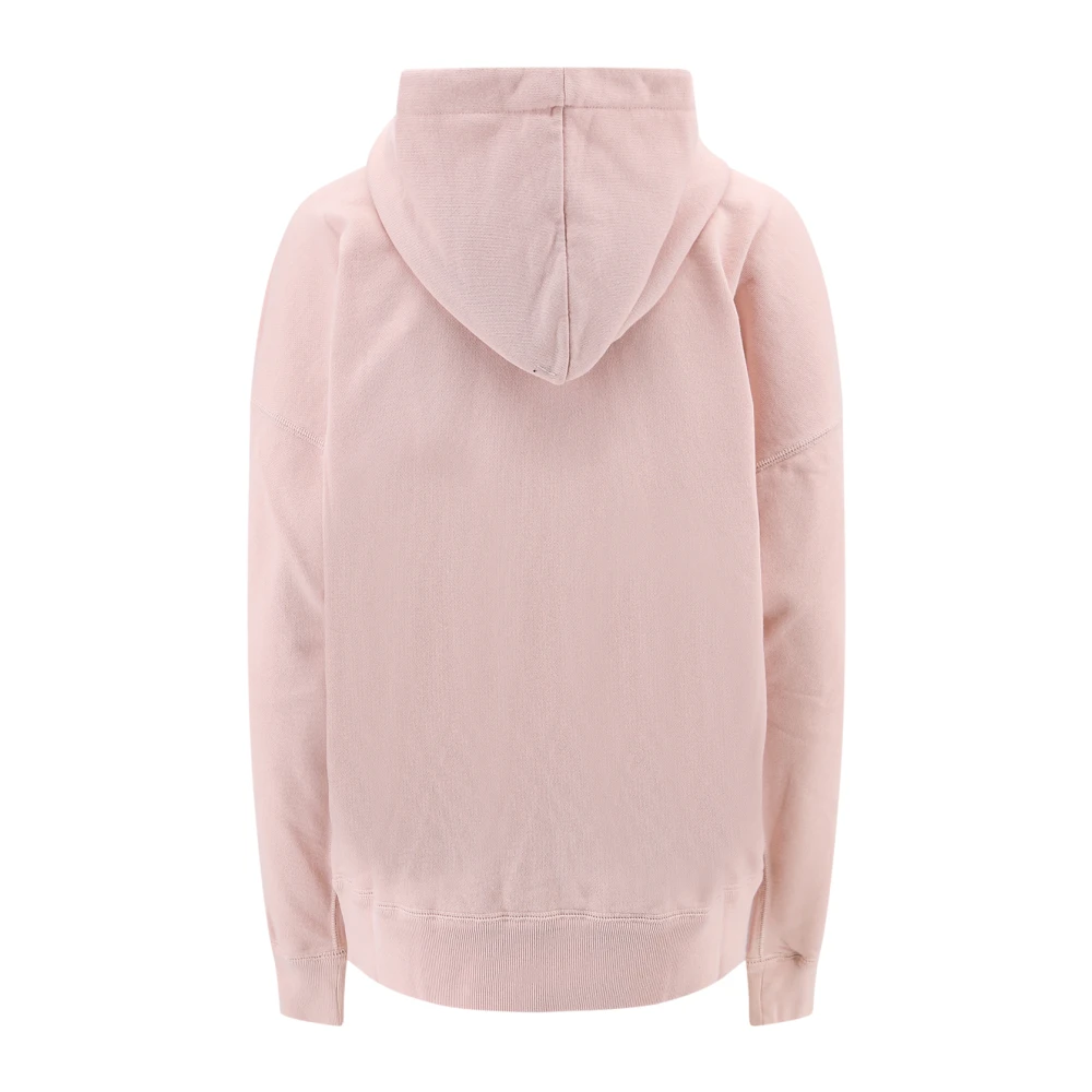 Isabel Marant Étoile Katoenen Sweatshirt met Flock Logo Pink Dames