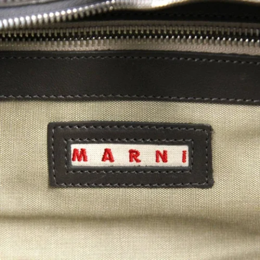 Marni Pre-owned Leather clutches Gray Dames