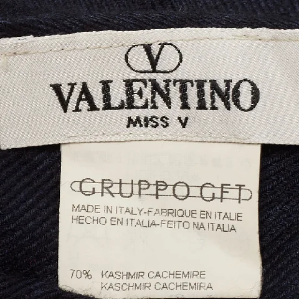 Valentino Vintage Pre-owned Cashmere scarves Blue Dames