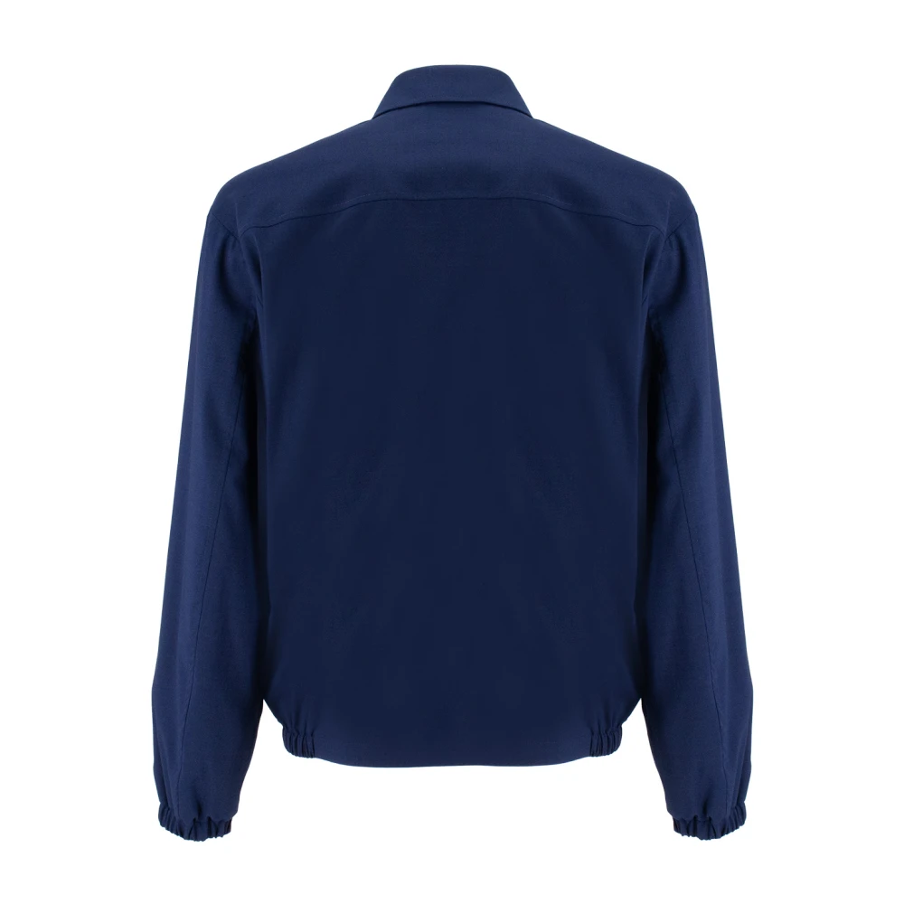 Kiton Klassieke Wolmix Ritsjas Blue Heren