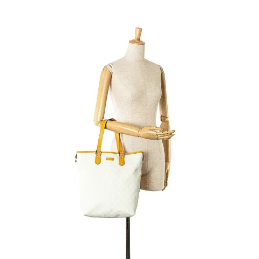 Gucci Vintage Pre-owned Canvas gucci-bags White Dames