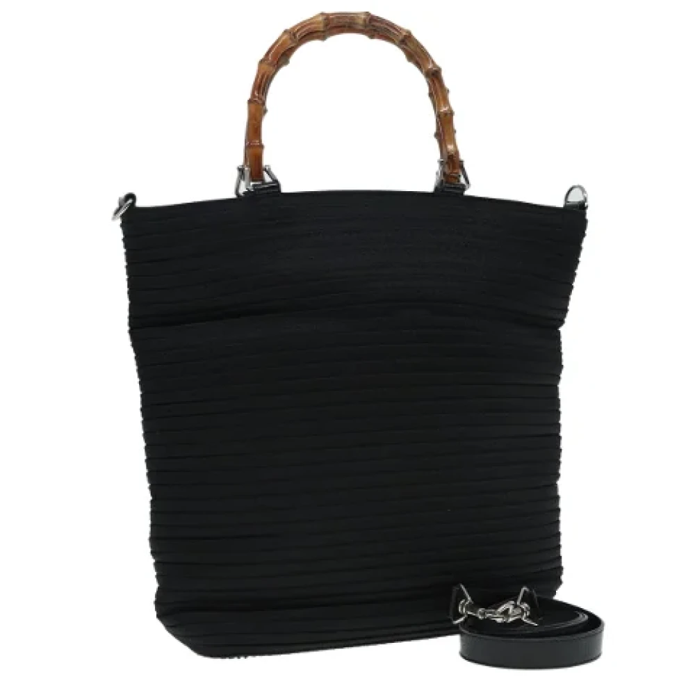 Gucci Vintage Pre-owned Fabric gucci-bags Black Dames
