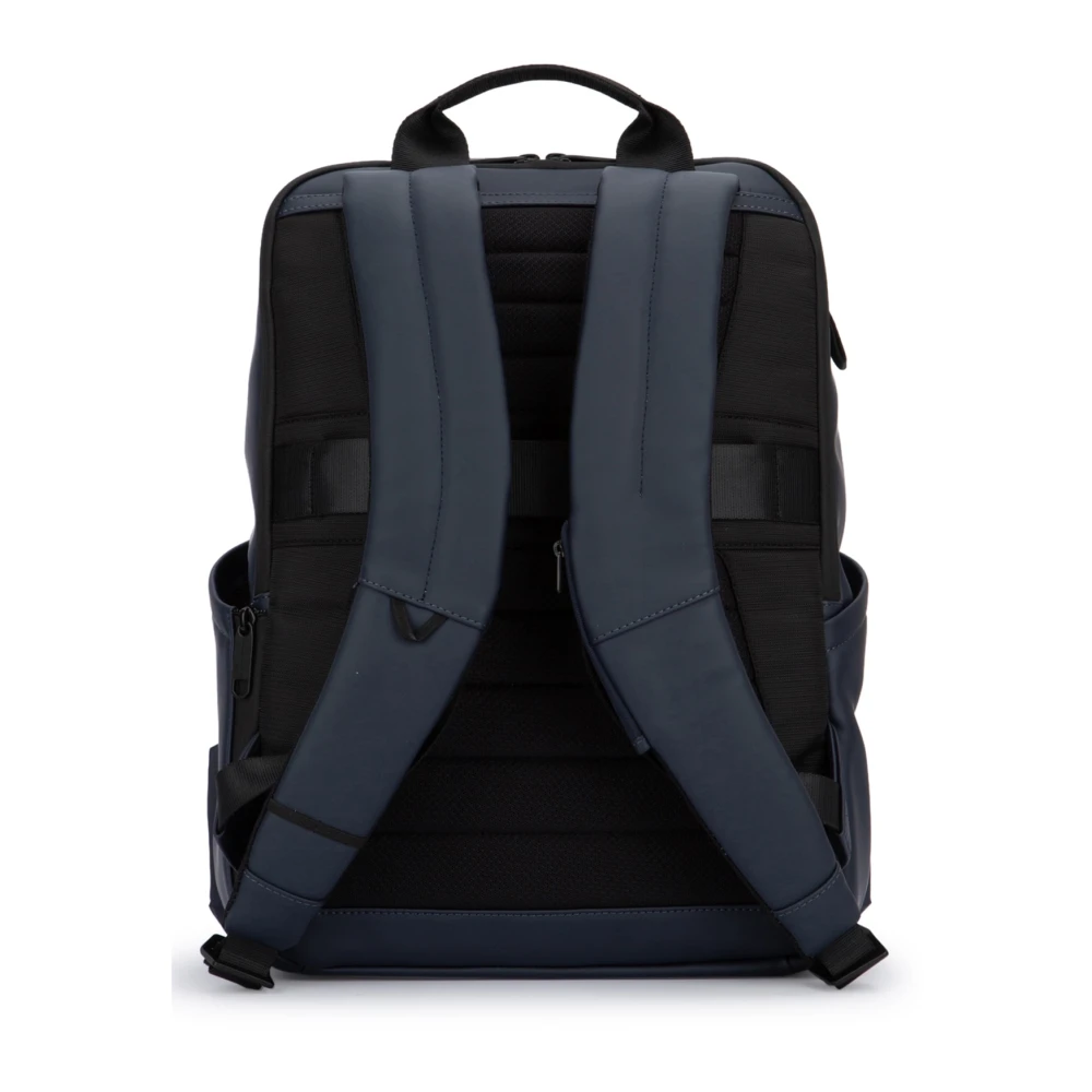 Piquadro Stijlvolle Laptop Rugzak met 2 Compartimenten Blue Unisex