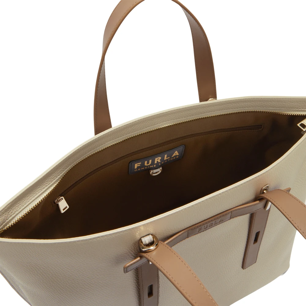 Furla Giove Tote L Beige Dames