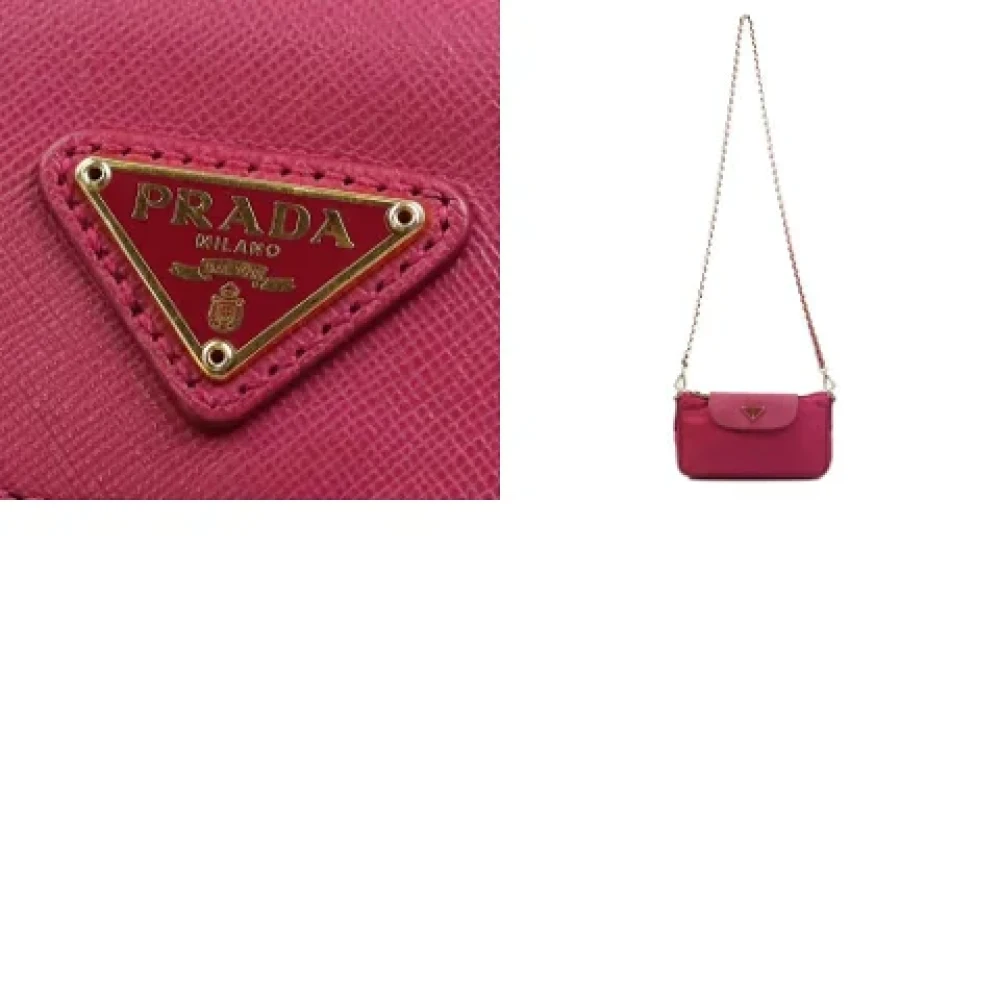 Prada Vintage Pre-owned Fabric prada-bags Pink Dames
