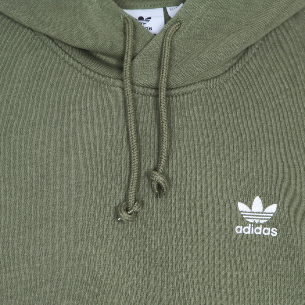 Adidas Groene Trefoil Hoodie met Kangoeroezak Green Heren