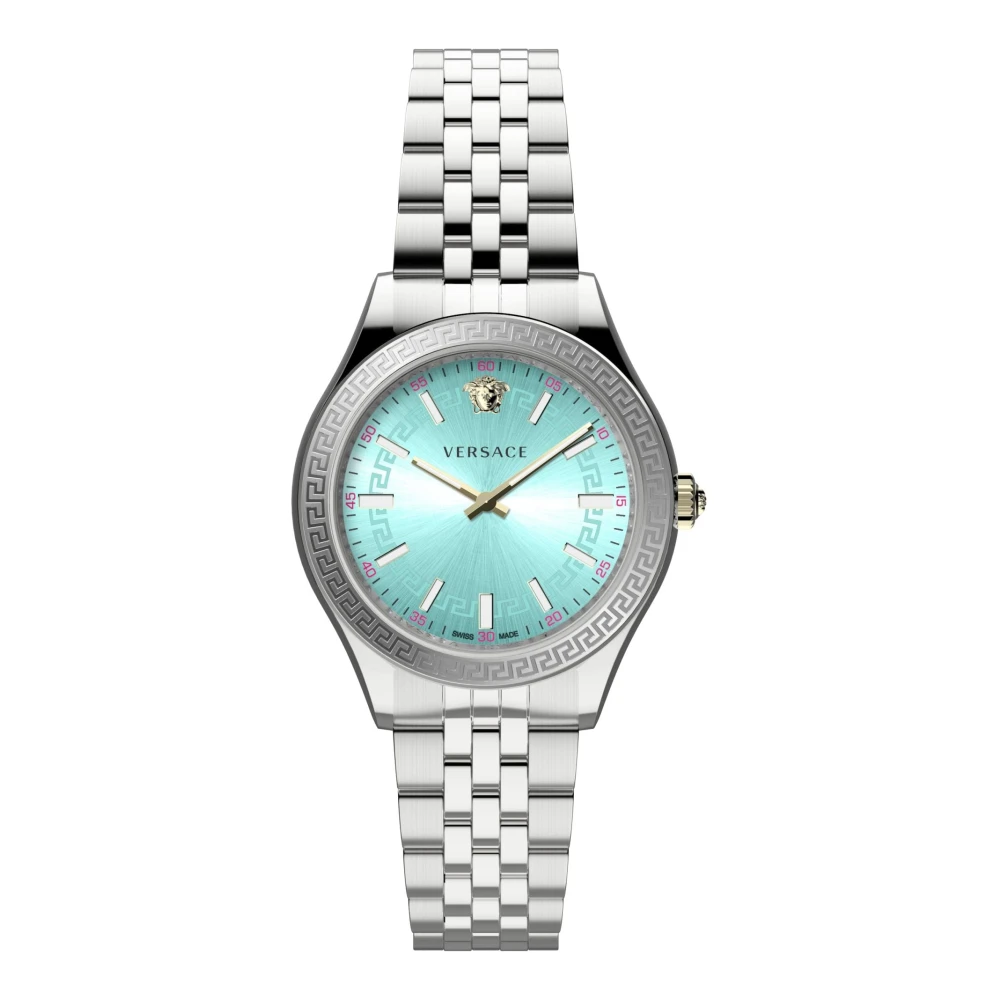 Versace VEHU00924 Hellenyium silver blue gold Stainless Steel Women's Watch NEW - Image 2