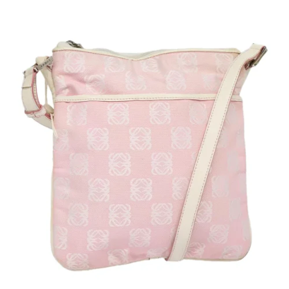 Loewe Pre-owned Canvas shoulder-bags Pink Dames