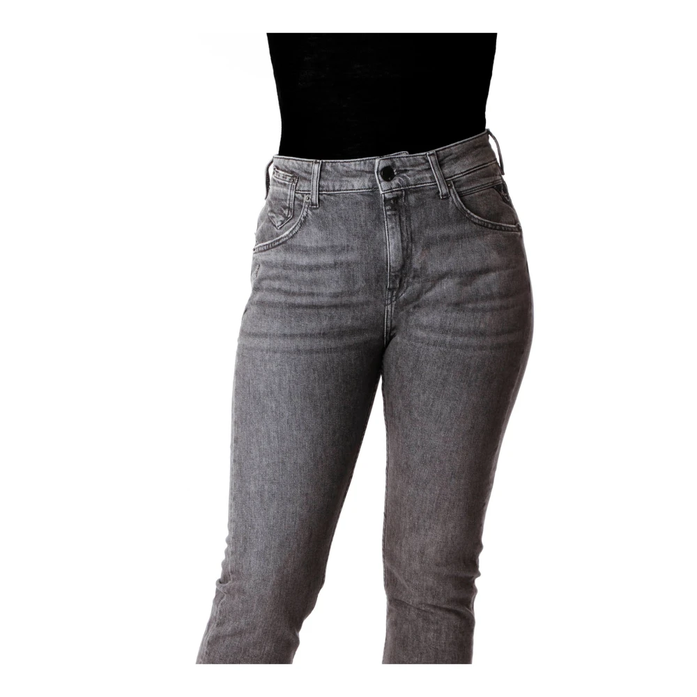 Replay Slim-Fit Boyfriend Jeans Gray Dames