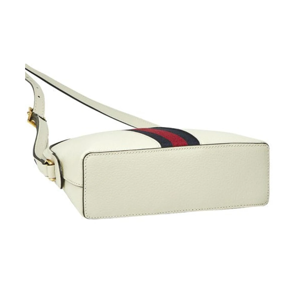 Gucci Ophidia Leren en Sherry Handtas White Dames