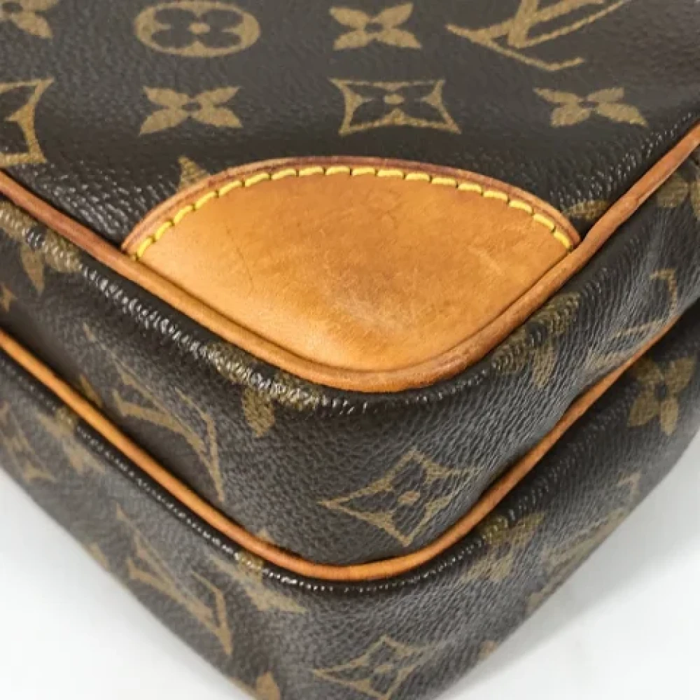 Louis Vuitton Vintage Pre-owned Cotton louis-vuitton-bags Brown Dames