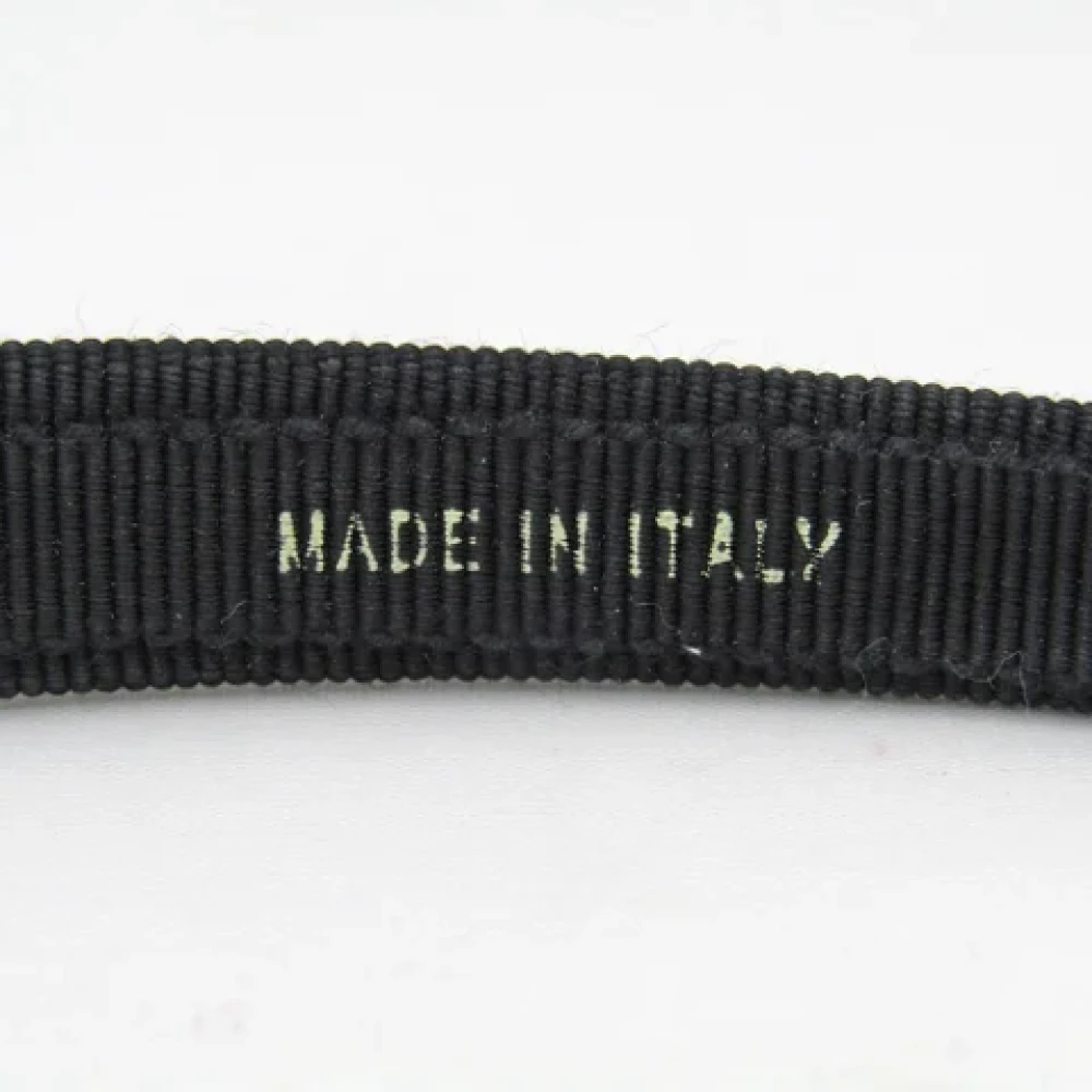 Salvatore Ferragamo Pre-owned Cotton hair-accessories Black Dames