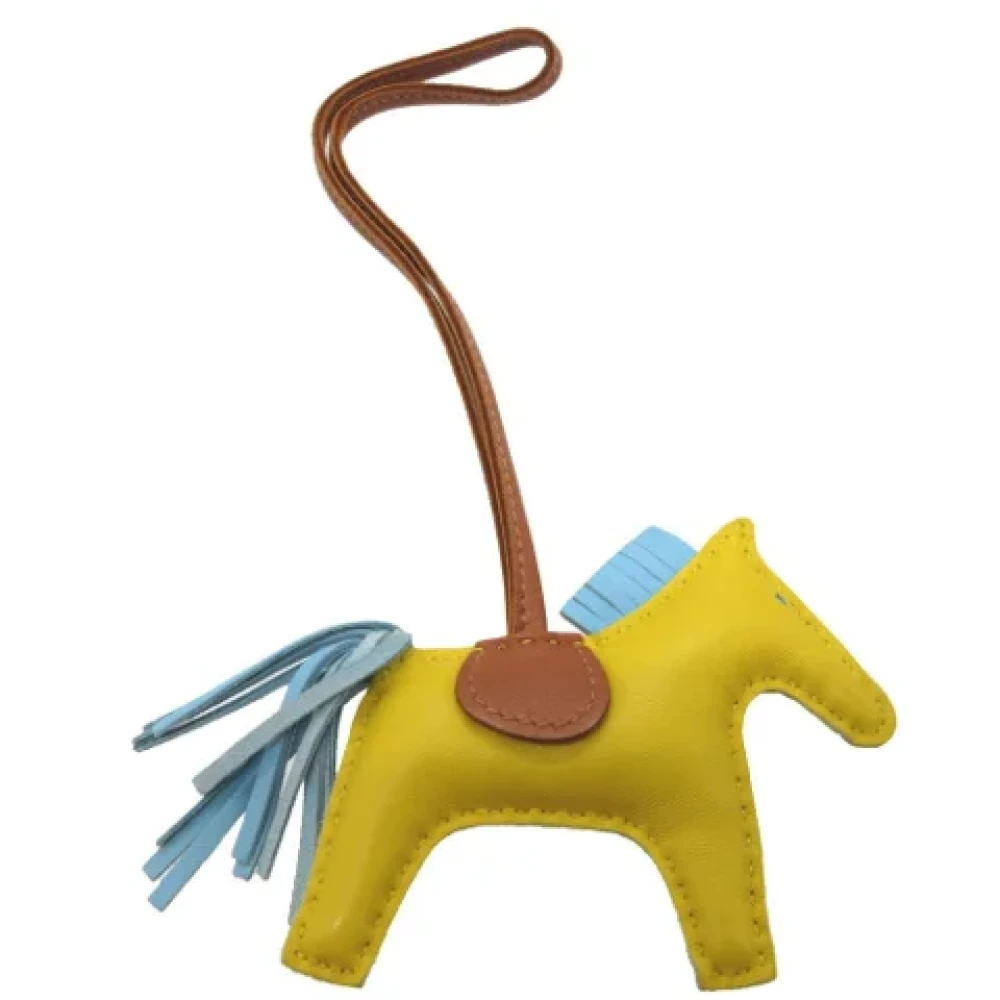 Hermès Vintage Pre-owned Fabric key-holders Yellow Dames