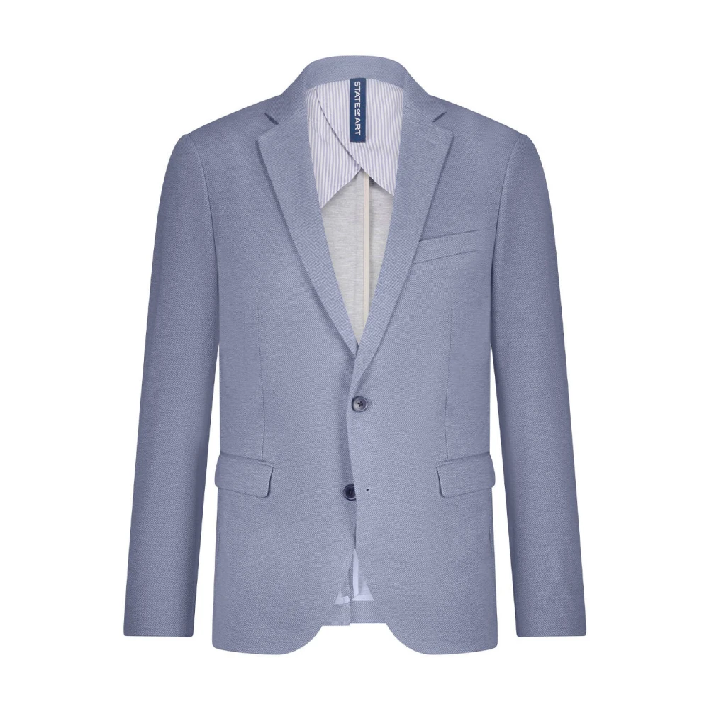 State of Art Effen Half Li Blazer Blue Heren