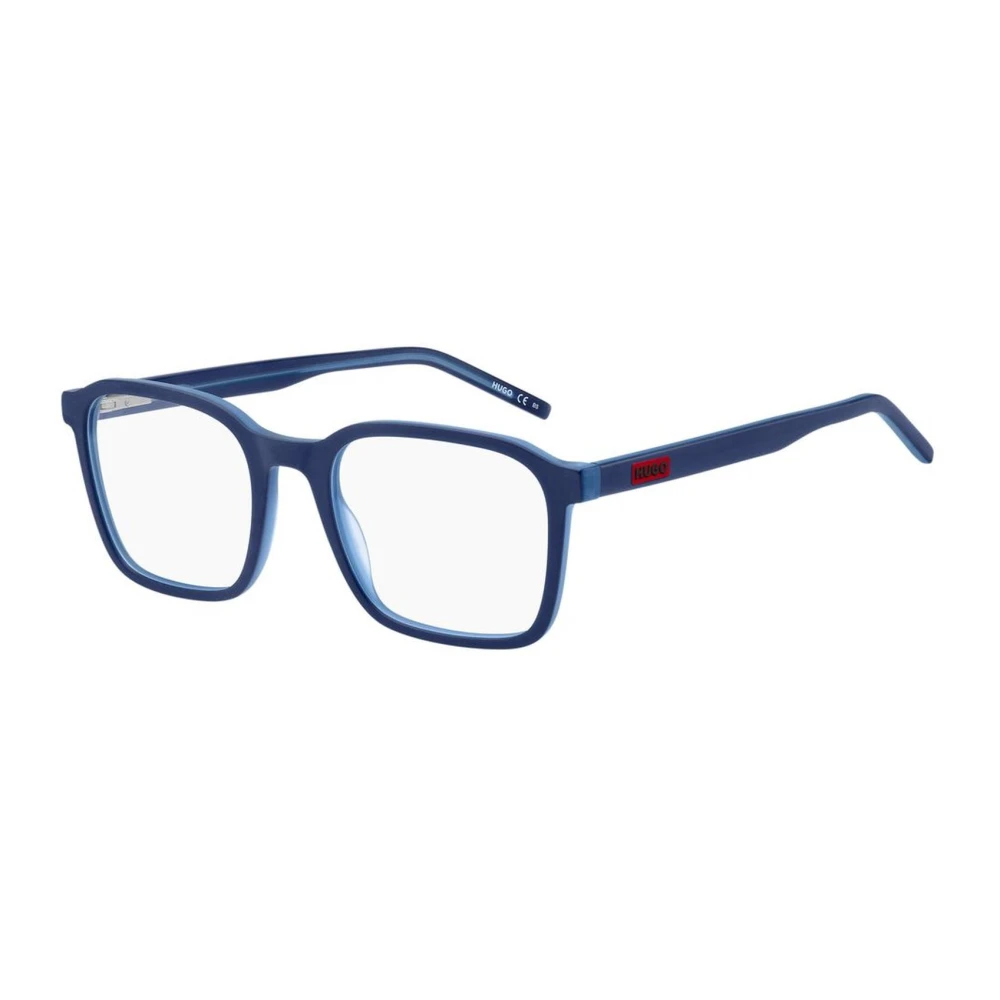 Hugo Boss Blauwe Acetaat Frame Bril met Wijzerplaat Blue Heren