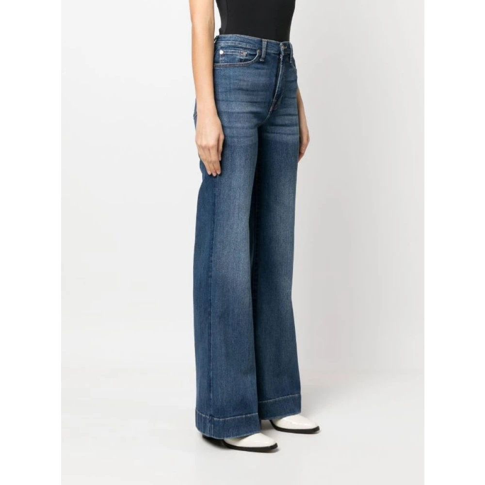 7 For All Mankind Blauwe Flared Jeans Modern Dojo Blue Dames