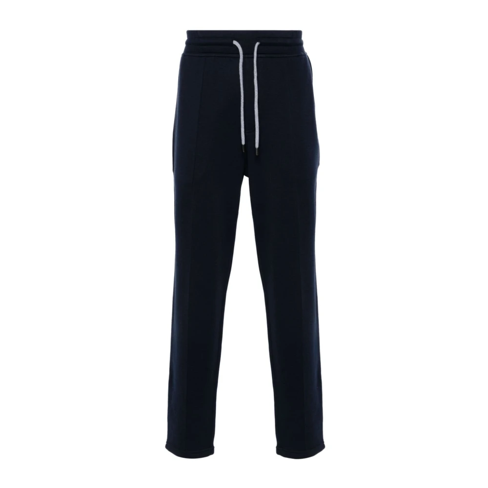BRUNELLO CUCINELLI Blauwe Broek voor Mannen Blue Heren