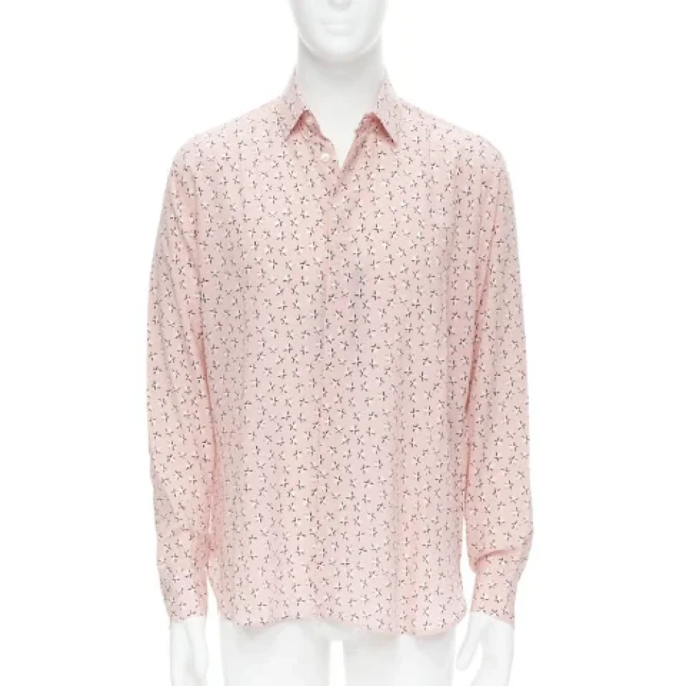Yves Saint Laurent Vintage Pre-owned Silk tops Pink Heren