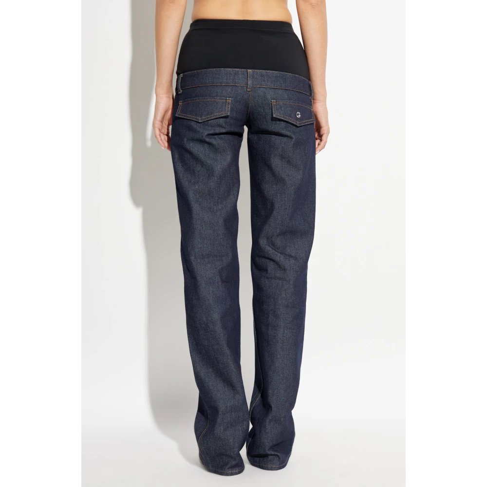 Coperni Jeans met elastische tailleband Blue Dames