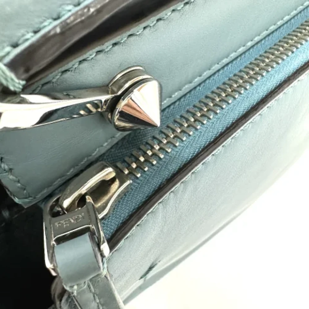 Fendi Vintage Pre-owned Leather fendi-bags Blue Dames