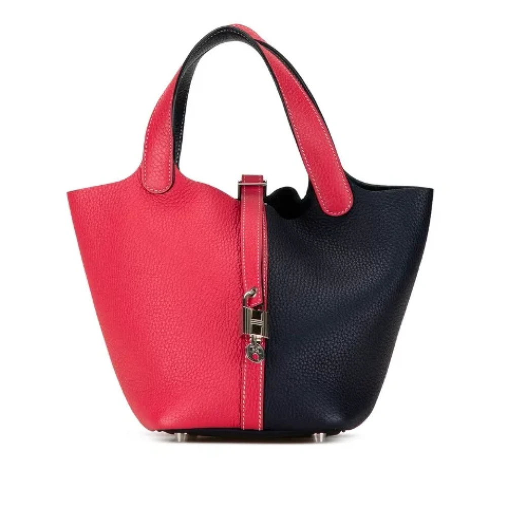 Hermès Vintage Pre-owned Leather handbags Pink Dames