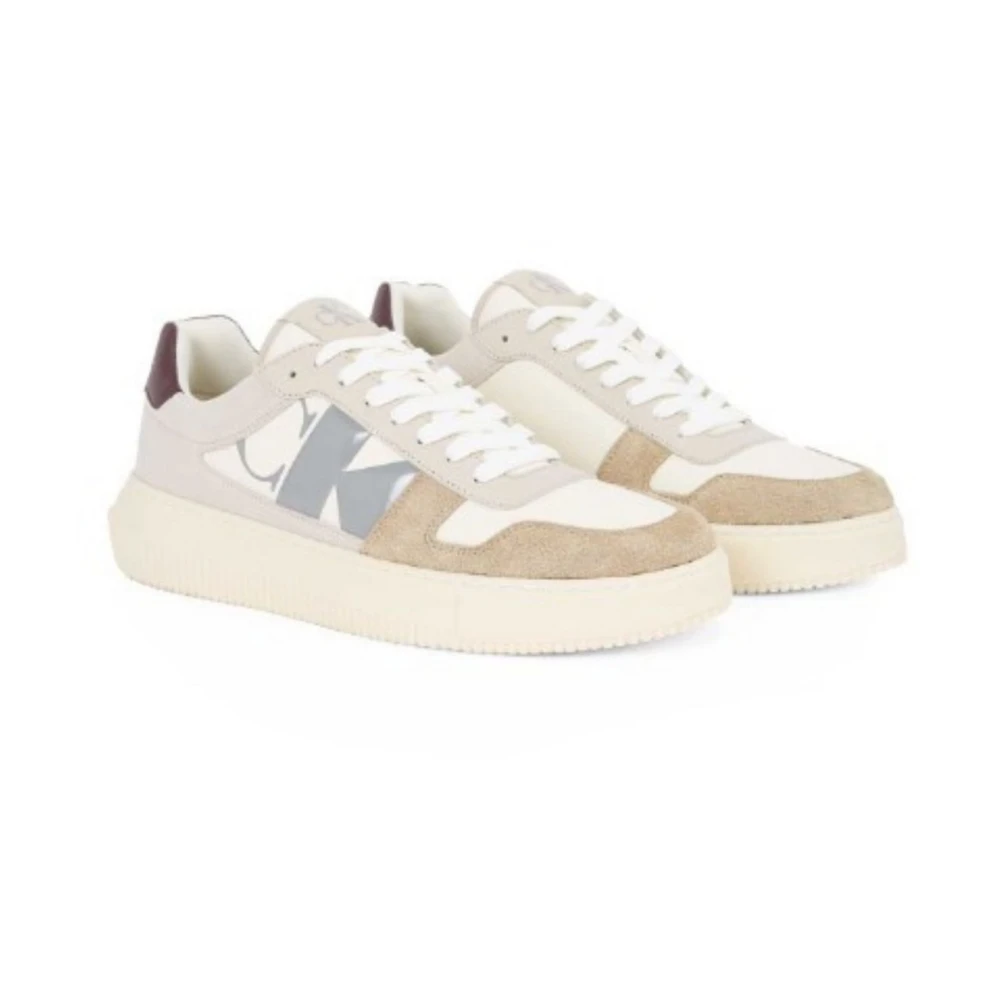 Calvin Klein Men's Beige Chunky Cupsole Shoes - Sneakers - 9 Uk - Shoes