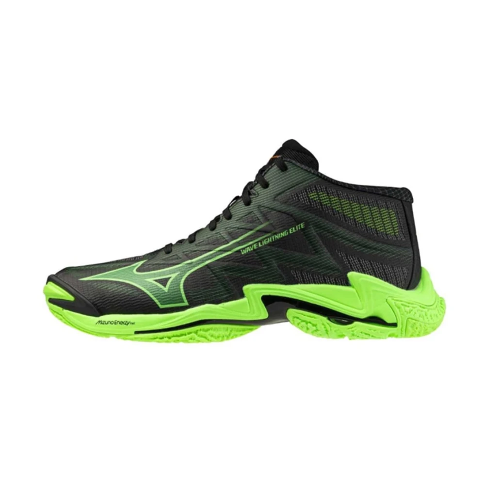 Mizuno Black Trainers, Male, 13 Uk, Wave Lightning Elite Mid