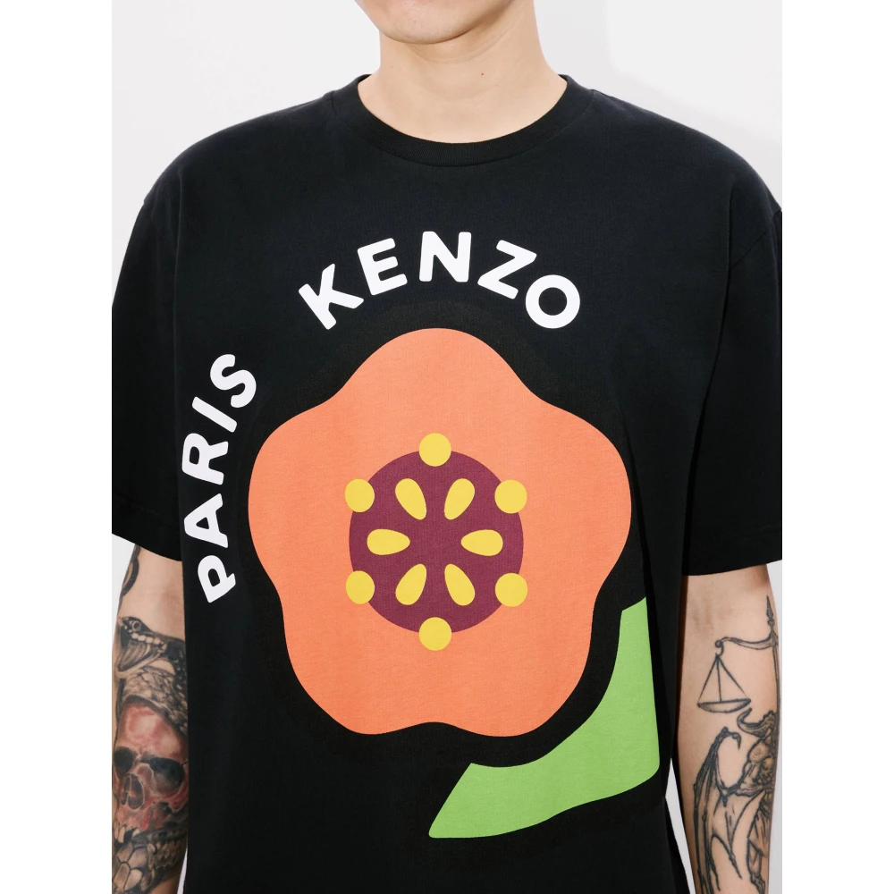 Kenzo Pop Jersey Zwart T-shirt Polo Black Heren