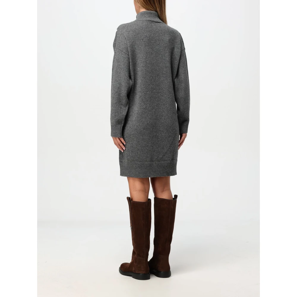 Simona Corsellini Gebreide Jurk Gray Dames
