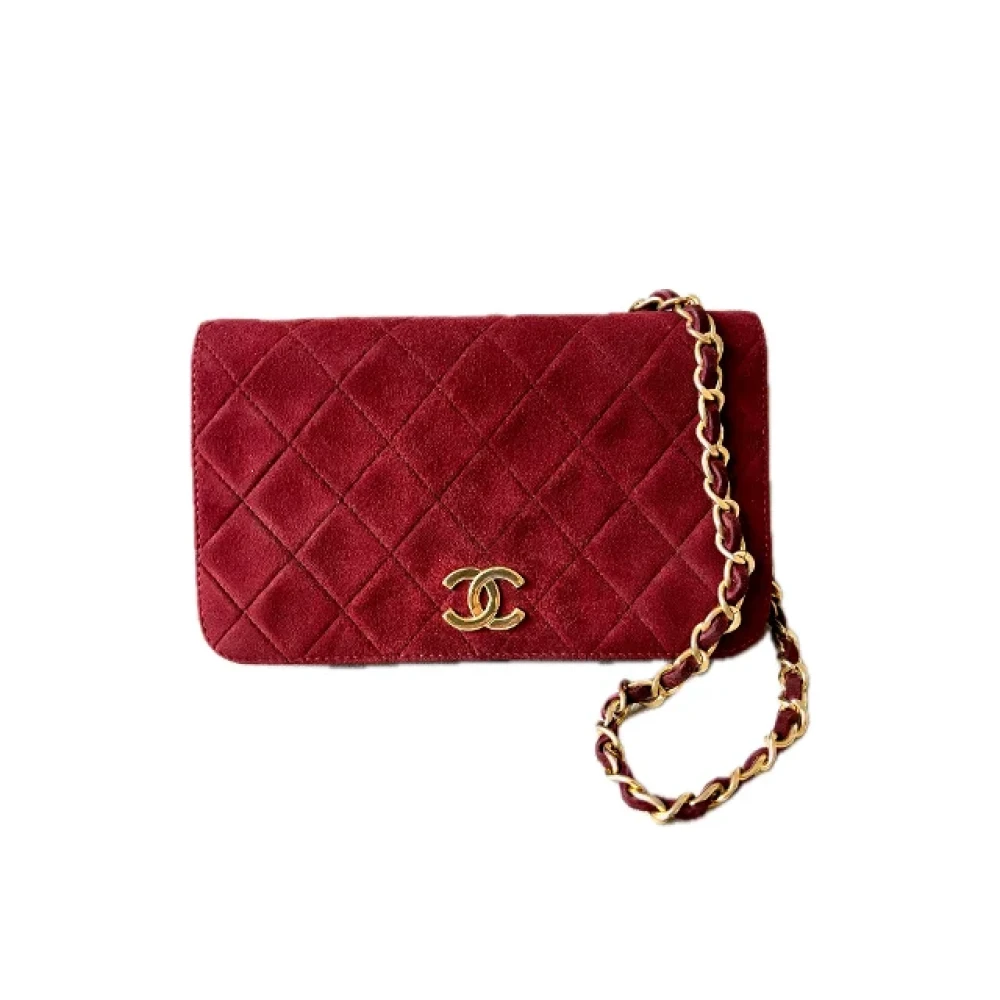 Chanel Vintage Pre-owned Fabric chanel-bags Red Dames