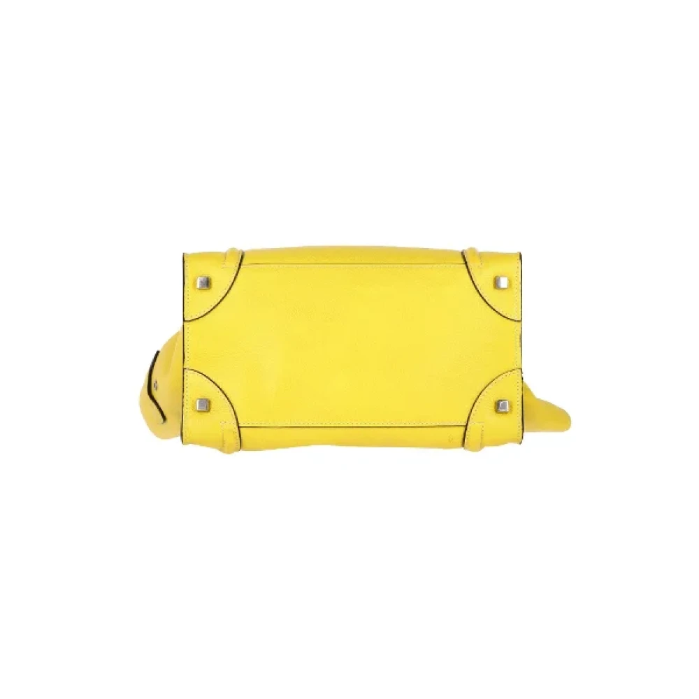 Celine Vintage Pre-owned Leather celine-bags Yellow Dames