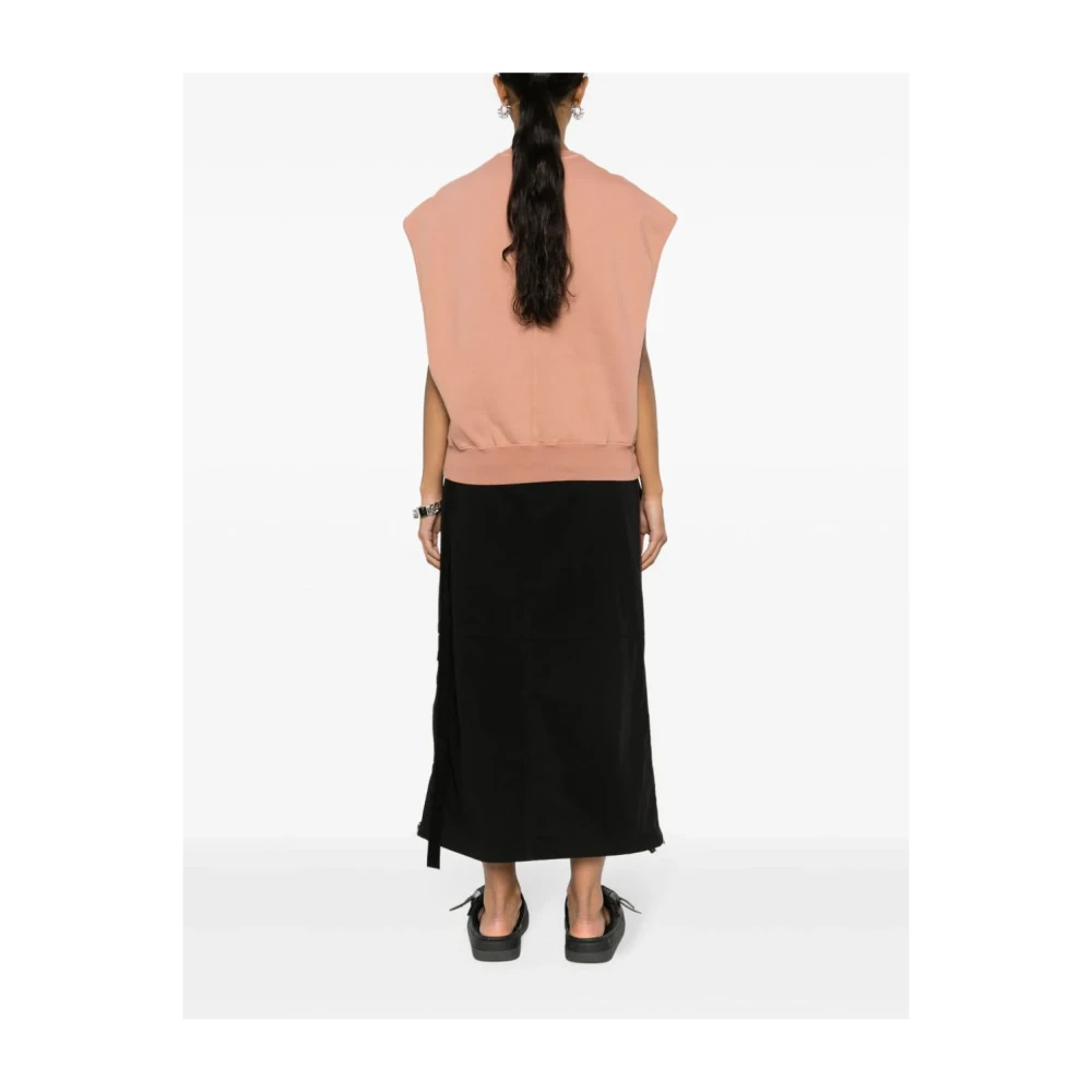 Rick Owens Mouwloze Sweatshirt Pink Dames