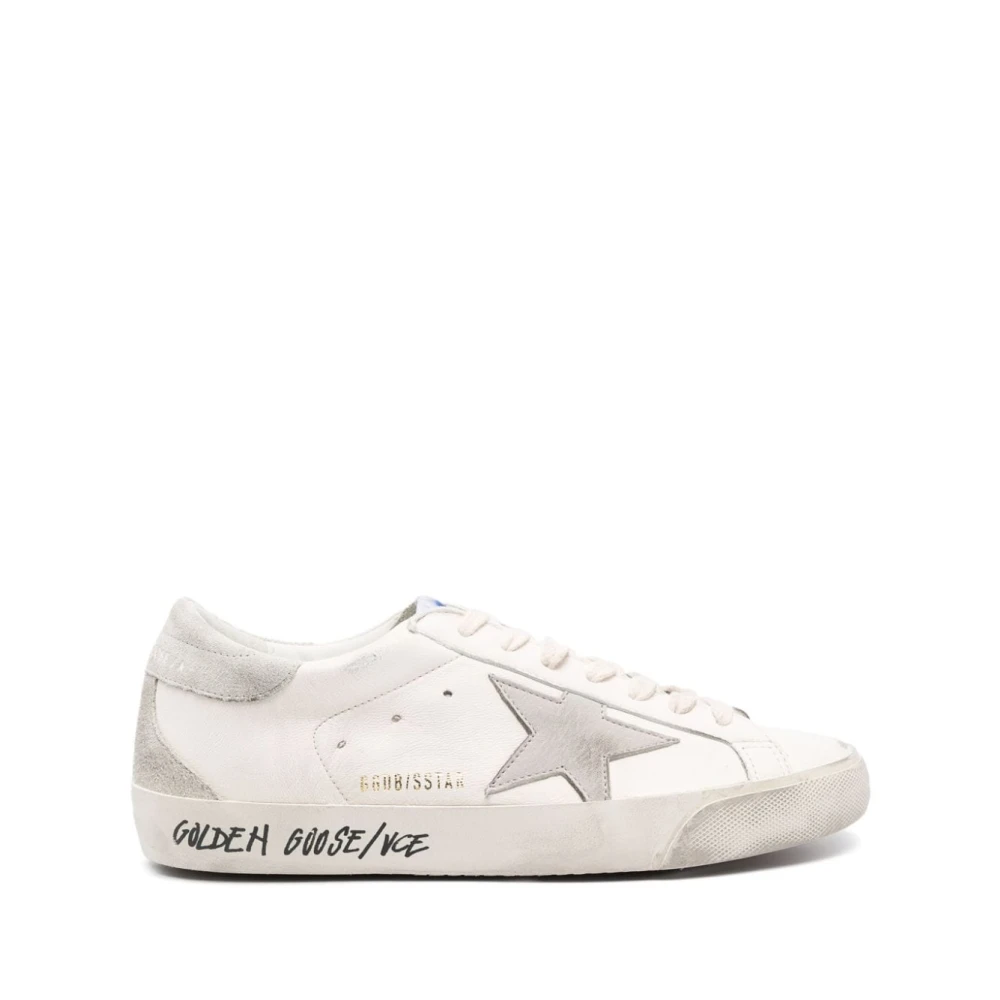 Golden Goose Homme Blanc - Super-Star Baskets - Chaussures - Taille: 43 Eu