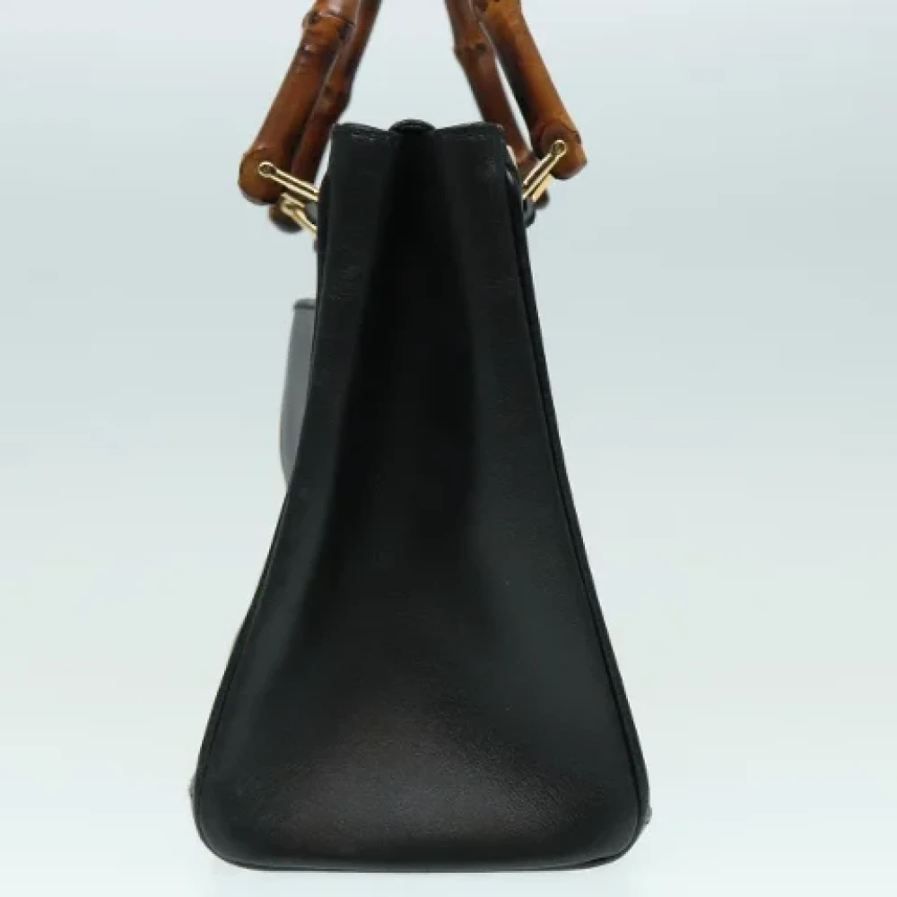 Gucci Vintage Pre-owned Leather handbags Black Dames