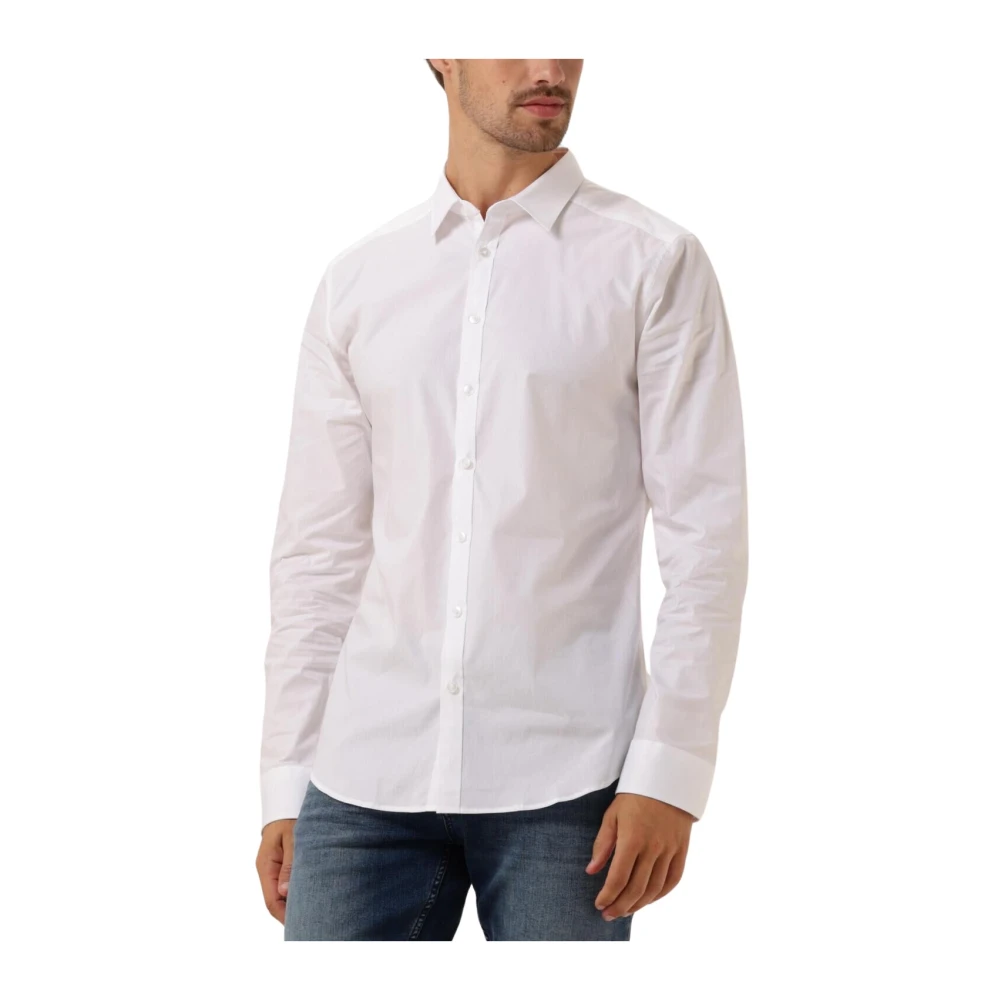 Pure Path Casual Essential Shirt Wit White Heren