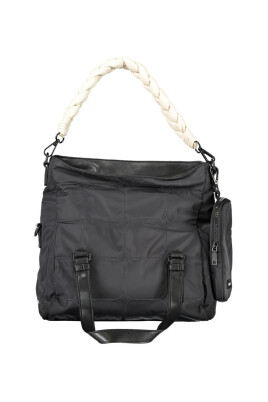 black-polyester-handbag-with-removable-clutch