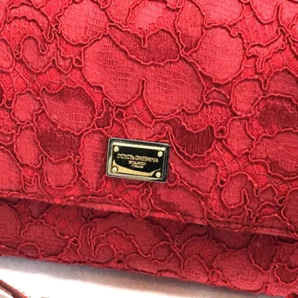 Dolce & Gabbana Pre-owned Leather handbags Red Dames