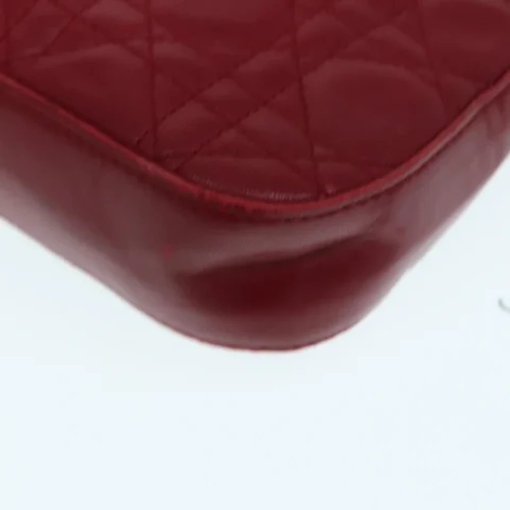 Dior Vintage Pre-owned Leather clutches Red Dames