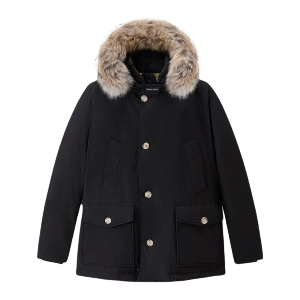 Woolrich Lange Arctic Anorak Parka Black Heren