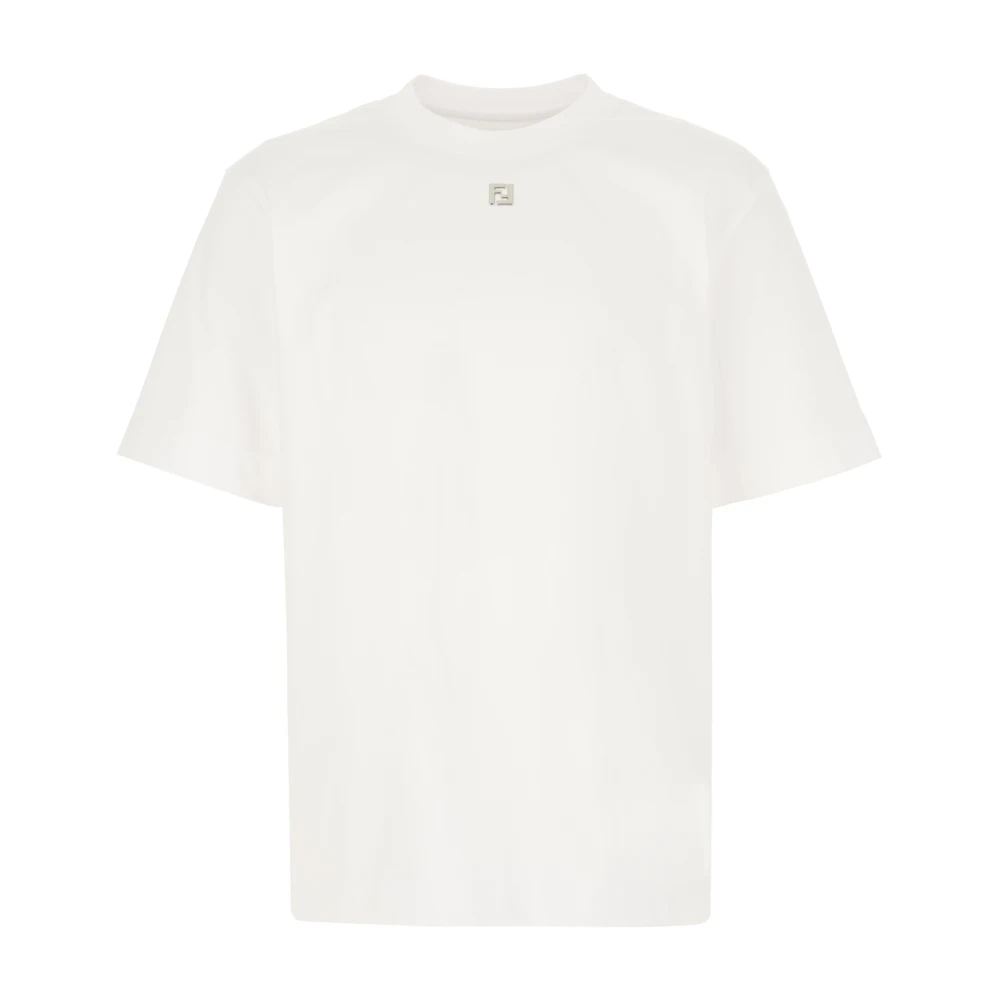 Fendi Casual Katoenen T-shirt White Heren